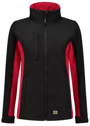 Tricorp 402008 Softshell Bicolor Dames Zwart/Rood