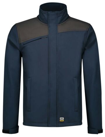 Tricorp 402021 Softshell Bicolor Naden Blauw/Donkergrijs