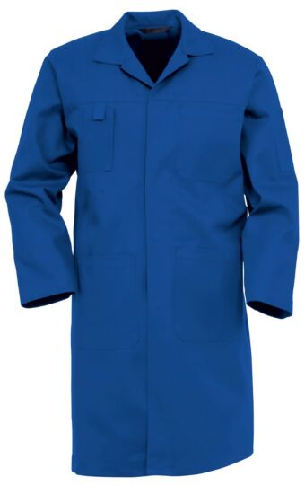 HAVEP 4023 Lange jas drukknoop Korenblauw