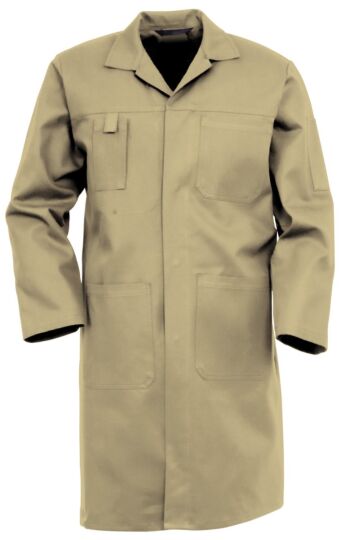 HAVEP 4023 Lange jas drukknoop Khaki