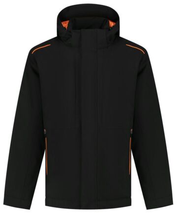 Tricorp 402703 Winter Tech Shell Accent Zwart/Oranje