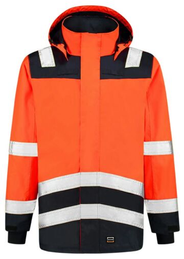 Tricorp 403020 Parka High Vis Bicolor Fluor Oranje/Blauw