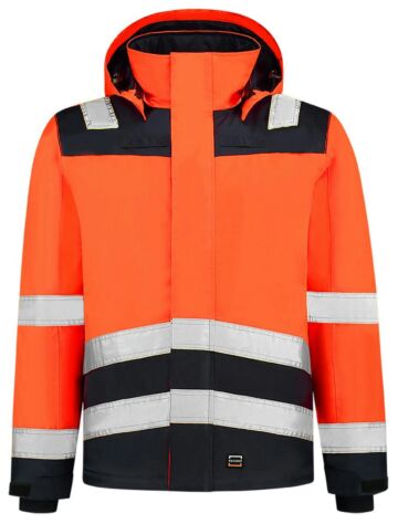 Tricorp 403023 Midi Parka High Vis Bicolor Fluor Oranje/Blauw