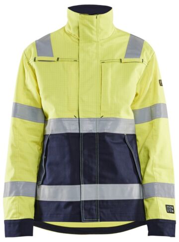 Blåkläder 4091-1514 Dames Multinorm jack High Vis Geel/Marineblauw