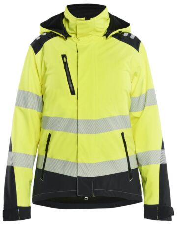 Blåkläder 4401-2513 Dames Softshell Winterjas High Vis High Vis Geel/Zwart