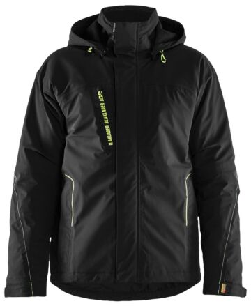 Blåkläder 4408-1917 Dames Lichtgewicht winterjas 4-weg stretch Zwart/High Vis Geel