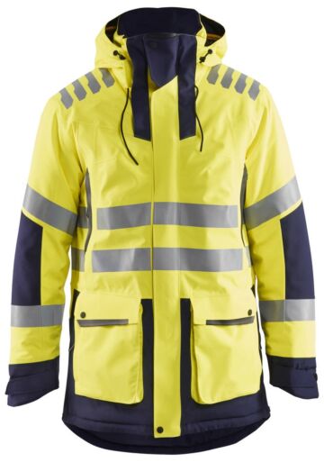 Blåkläder 4469-1921 High Vis Parka Evolution Geel/Marineblauw