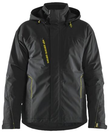 Blåkläder 4484-1917 Lichtgewicht winterjas 4-weg stretch Zwart/High Vis Geel