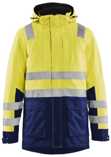 Blåkläder 4495-1987 Winterparka High Vis High Vis Geel/Marineblauw