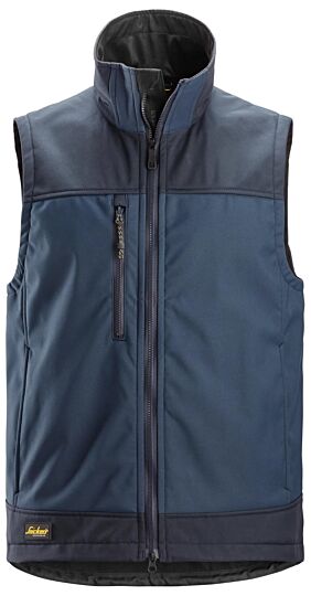 Snickers 4506 Softshell Stretch Bodywarmer Marineblauw/Donkermarineblauw