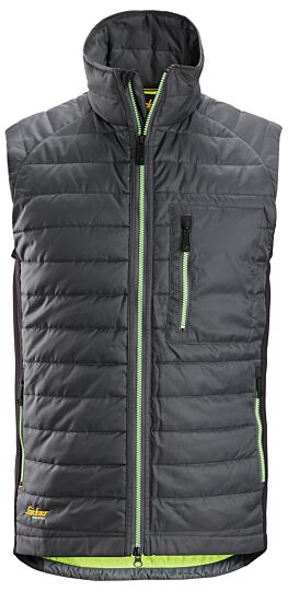 Snickers 4512 AllroundWork 37.5® Isolerende Bodywarmer Staalgrijs/Zwart
