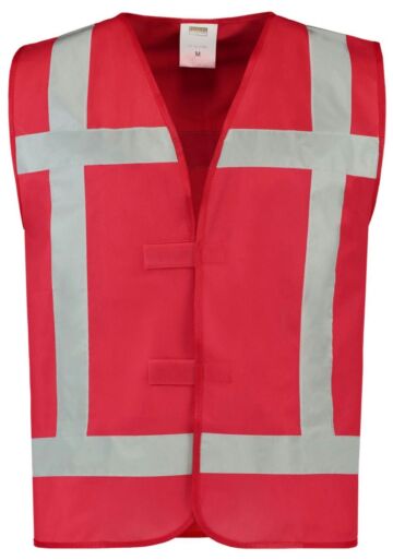 Tricorp 453014 Vest Reflectie Fluor Rood
