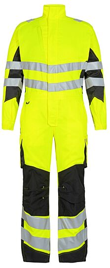 F. Engel 4545 Safety Light Boiler Suit Repreve Yellow/Black