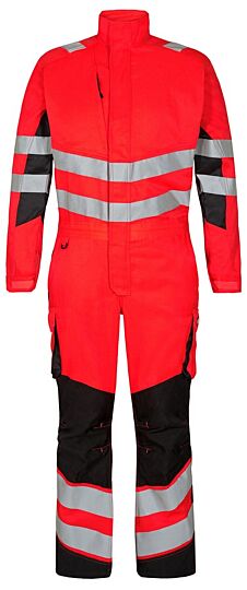 F. Engel 4545 Safety Light Boiler Suit Repreve Red/Black