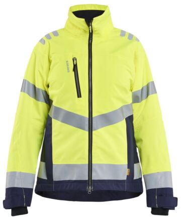 Blåkläder 4762-1977 Dames winterjas High Vis High Vis Geel/Marineblauw