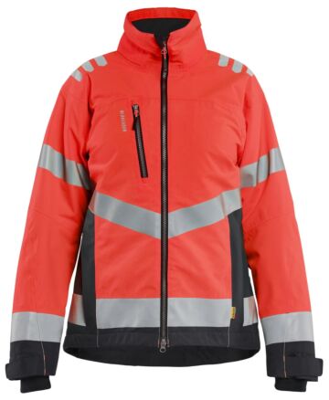 Blåkläder 4762-1977 Dames winterjas High Vis High Vis Rood/Zwart