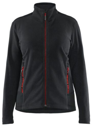 Blåkläder 4766-1010 Dames Microfleecevest Zwart/Rood