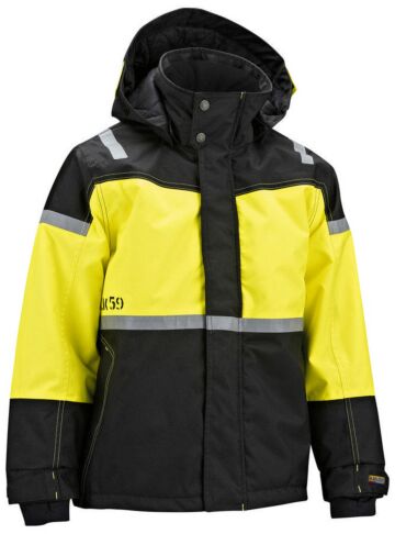 Blåkläder 4858-1977 Kids Winterjas Zwart/High Vis Geel