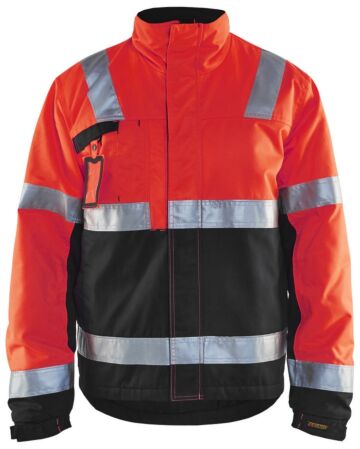 Blåkläder 4862-1811 Winterjas High Vis High Vis Rood/Zwart