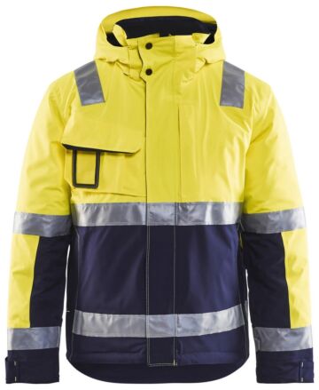 Blåkläder 4870-1987 Winterjas High Vis High Vis Geel/Marineblauw