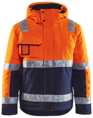 Blåkläder 4870-1987 Winterjas High Vis High Vis Oranje/Marineblauw