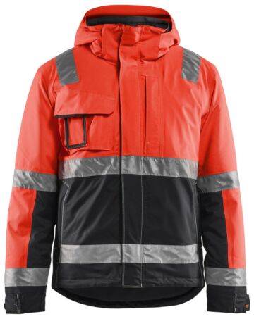 Blåkläder 4870-1987 Winterjas High Vis High Vis Rood/Zwart