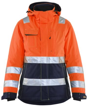 Blåkläder 4872-1987 Dames Winterjas High Vis High Vis Oranje/Marineblauw