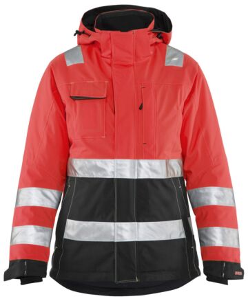Blåkläder 4872-1987 Dames Winterjas High Vis High Vis Rood/Zwart