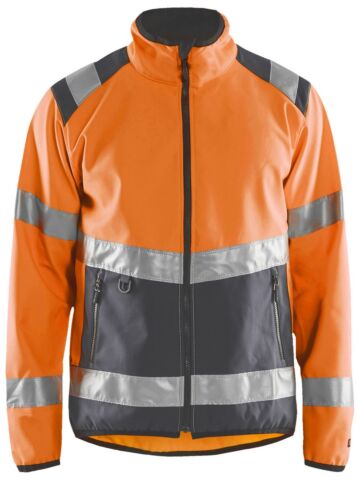 Blåkläder 4877-2516 Softshell jack High Vis High Vis Oranje/Medium grijs