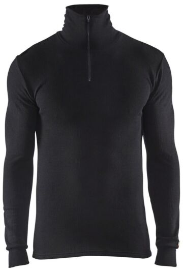 Blåkläder 4891-1705 Onderhemd met halve rits WARM Zwart