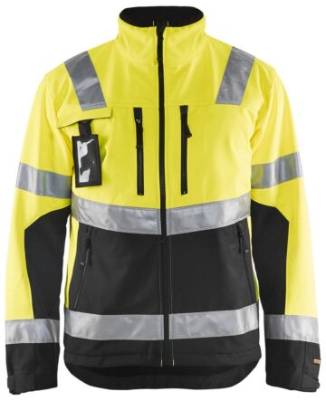 Blåkläder 4900-2517 Softshell jack High Vis High Vis Geel/Zwart