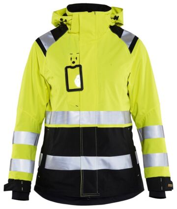 Blåkläder 4904-1987 Dames Shell jack High Vis High Vis Geel/Zwart