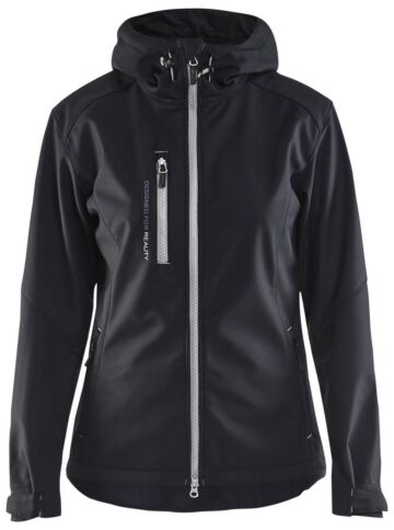 Blåkläder 4919-2517 Dames softshell jack Zwart/Zilver