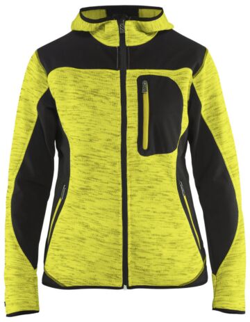 Blåkläder 4931-2117 Dames Vest met Softshell Geel/Zwart