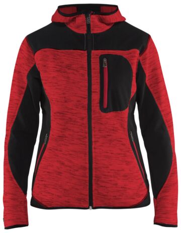 Blåkläder 4931-2117 Dames Vest met Softshell Rood/Zwart