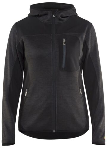 Blåkläder 4931-2117 Dames gebreid vest met softshell Donkergrijs/Zwart