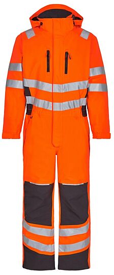 F. Engel 4946 Safety Winter Boiler Suit Orange/Anthracite
