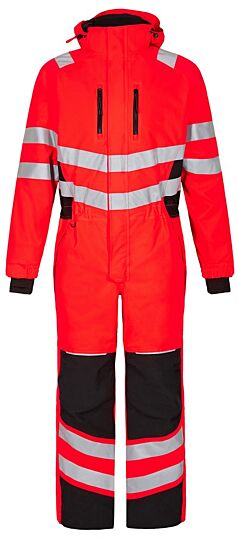 F. Engel 4946 Safety Winter Boiler Suit Red/Black
