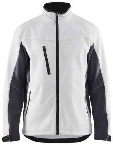 Blåkläder 4950-2516 Softshell Jack Wit/Donkergrijs