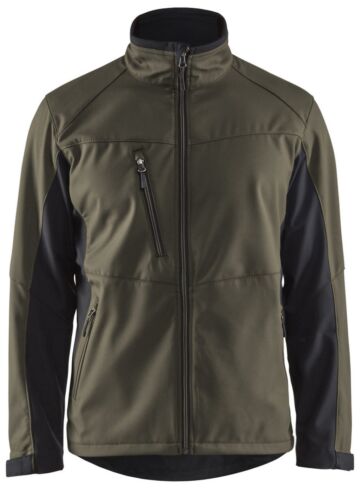 Blåkläder 4950-2516 Softshell Jack Groen/Zwart