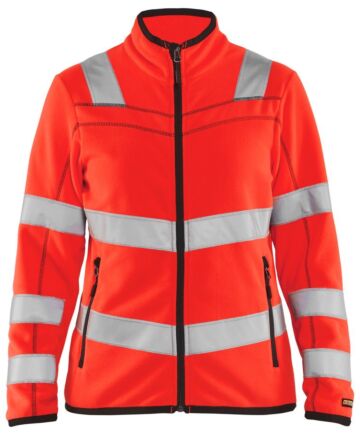 Blåkläder 4966-1010 Dames Microfleecevest High Vis High Vis Rood