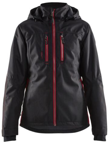 Blåkläder 4972-1977 Dames lichtgewicht winterjas Zwart/Rood