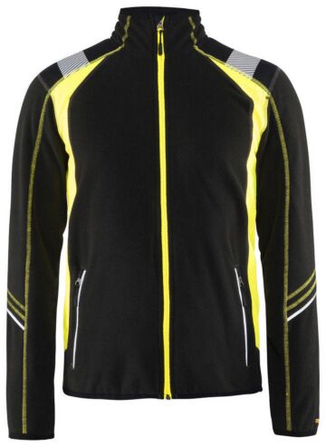 Blåkläder 4993-1010 Microfleecevest Visible Zwart/High Vis Geel