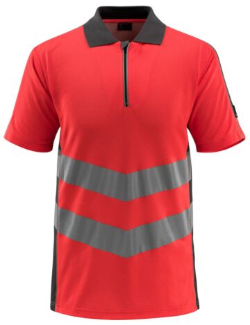 Mascot 50130-933 Poloshirt Hi-Vis Rood/Donkerantraciet