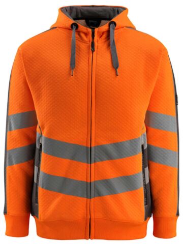 Mascot 50138-932 Capuchontrui met rits Hi-Vis Oranje/Donkerantraciet