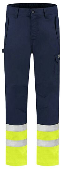 Tricorp 503004 Werkbroek Multinorm Bicolor Blauw/Fluor Geel