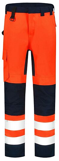 Tricorp 503011 Werkbroek High Vis Bicolor Fluor Oranje/Blauw