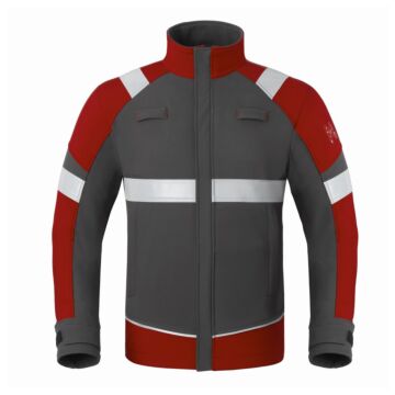 HAVEP 50384 Softshell 5-Safety Image+ Charcoal/Rood