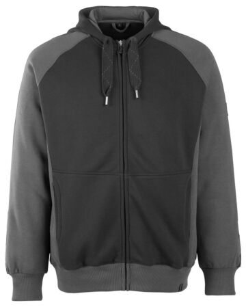 Mascot 50566-963 Capuchontrui met rits Zwart/Donkerantraciet