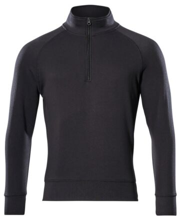 Mascot 50611-971 Sweatshirt met korte rits Zwart